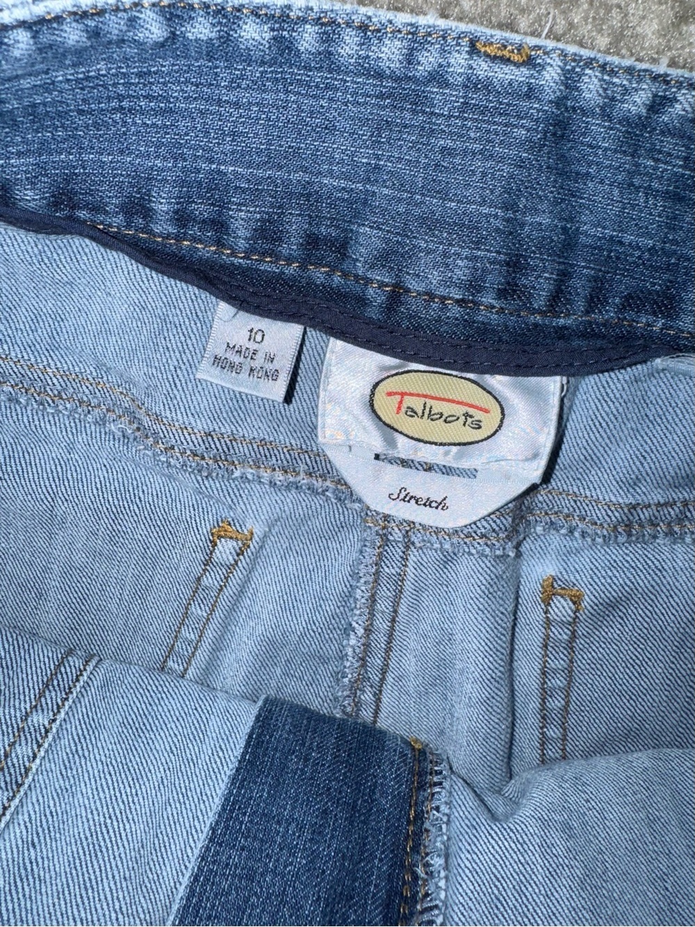 Talbots Light Blue Straight-Leg ankle Jeans size 10 - Picture 4 of 8